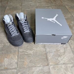 Air Jordan 5 Retro Wolf Grey 2026 Men’s Shoe Size 13 Gray DD0587-002 NWT